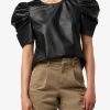 Women Joe's® Jeans | Kira Vegan Leather Puff Sleeve Top