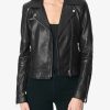 Women JOES JEANS | Dylan Leather Zip Moto Jacket