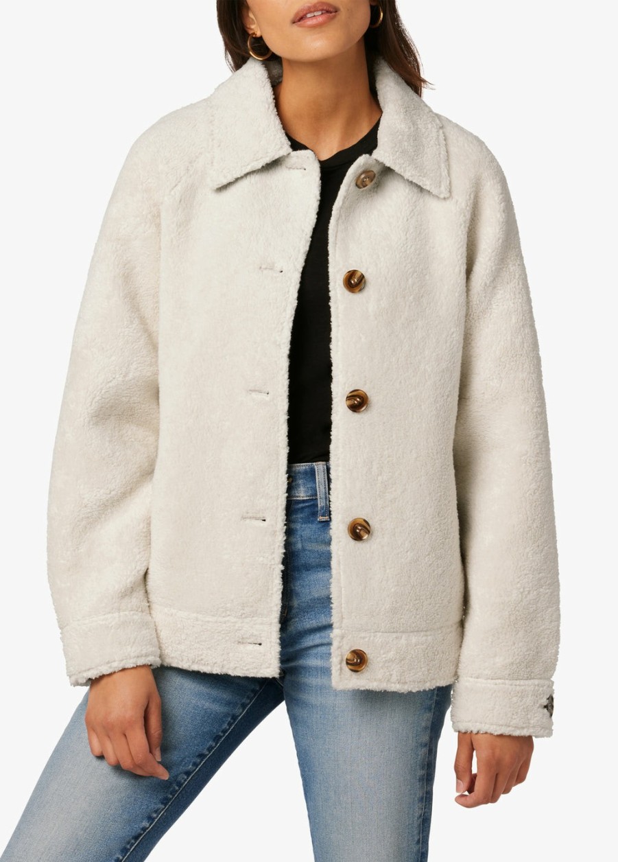 Women Joe's® Jeans | Bobbie Button Up Sherpa Jacket