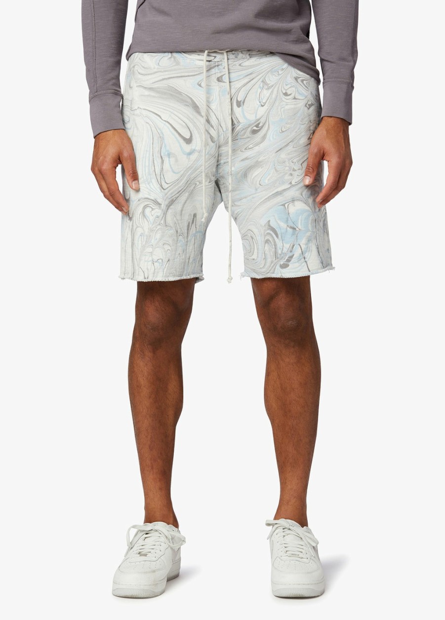 Men WAREHOUSE SALE | Marble Dye French Terry Fleece Short