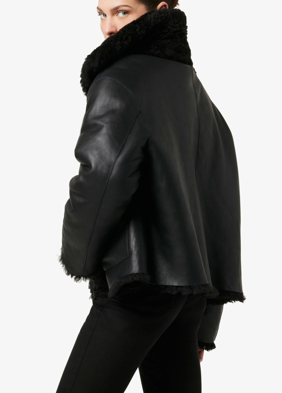 Women Joe's® Jeans | The Lisa Reversible Shearling Leather Jacket