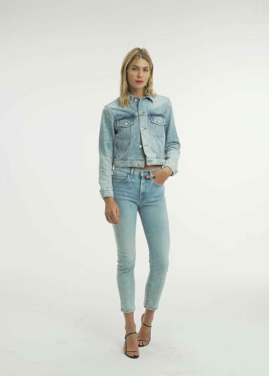 Women WAREHOUSE SALE | The Joey Shrunken Denim Jacket